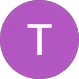 Purple circle with a white uppercase letter T in the center.